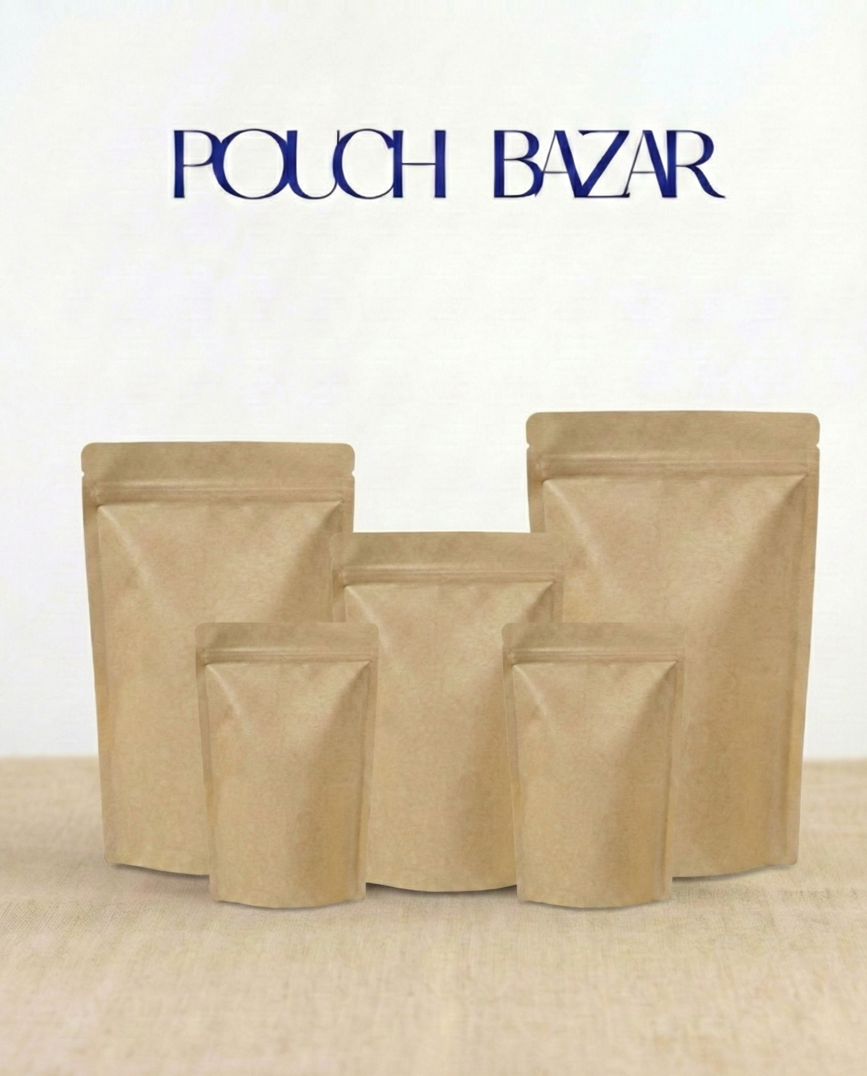 Kraft Paper Metallized Zipper Pouches