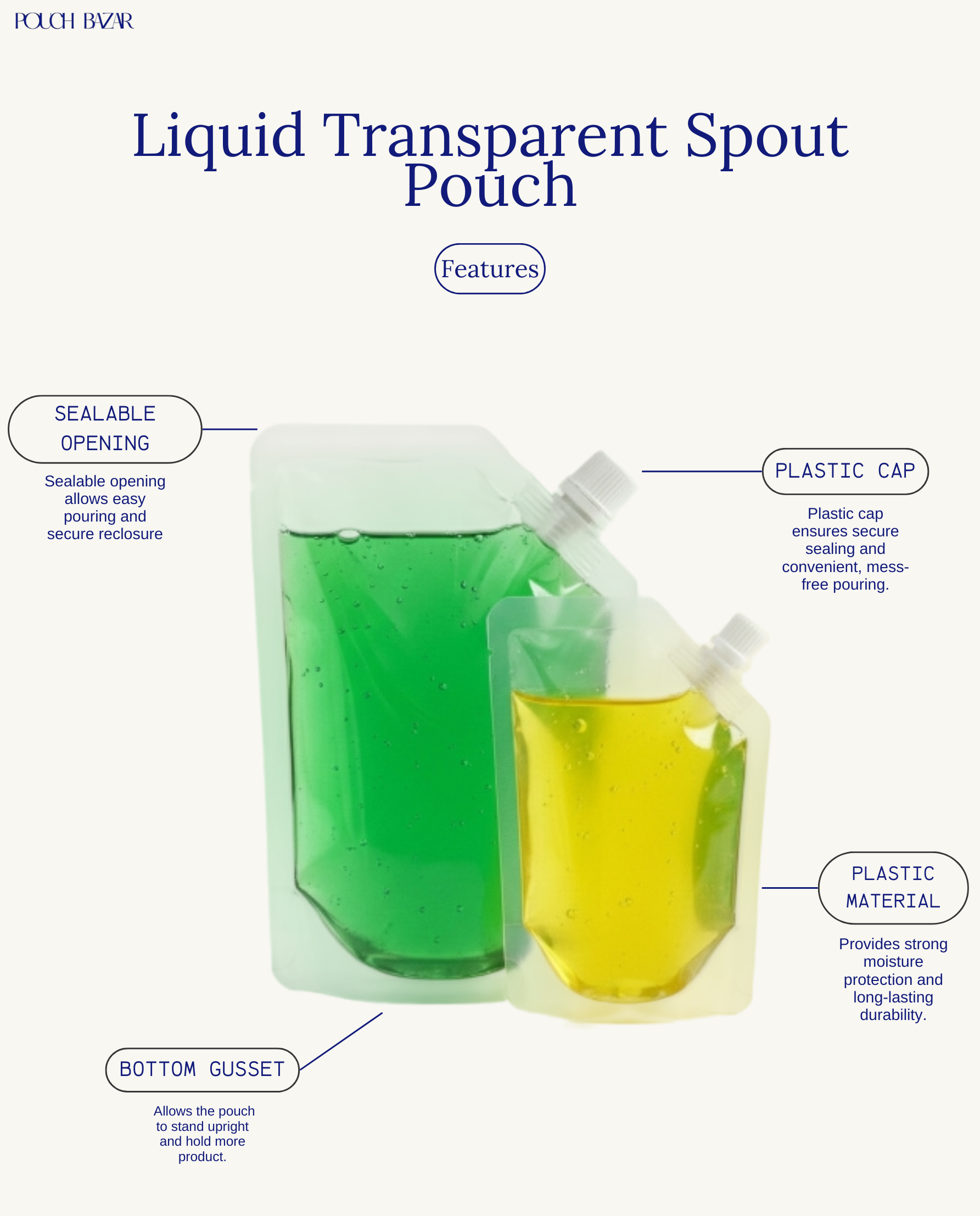 Liquid Transparent Spout Pouch